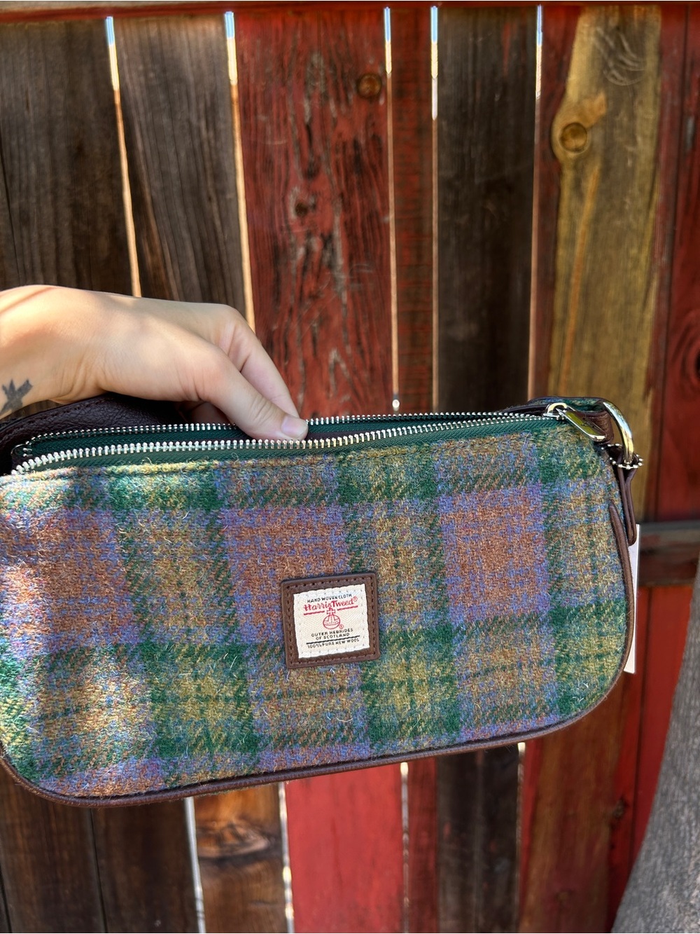 Glen Appin of Scotland Harris Tweed Duchray baguette bag - Picture 7 of 7